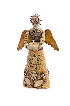 Seeds of Faith: Thank You God for Angels Tea Light Holder