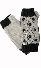 CATE CABLE WRISTWAMER GREY FLOWER