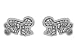 Keith Haring Crawling Baby Silver & Pave CZ title=