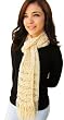 Handmade Lightweight Scarf - Peach Pie (100% Knitted By Hand) Handmade Lightweight Scarf - Peach Pie (100% Knitted By Hand)
