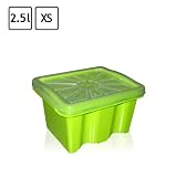 2,5 L Stapelbox Gr. XS Wendebox + Deckel grün Drehstapelbox Multibox Archivbox Box