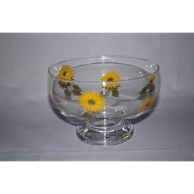 Sunflower Trifle Bowl