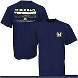 Michigan Wolverines Navy Blue Stadium T-shirt