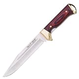 Muela of Spain Folding Hunting Knife,Pakkawood Handle,Plain,w/LeatherSheath