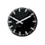 Present Time Wall Clock Illusion glass black/white