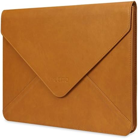 Laptop Sleeve, PLEMO 13.5 Inch Surface Book Sleeve, Envelope PU Leather 14 Inch Laptop / Notebook Computer Case Bag Cover for Surface Book, Brown