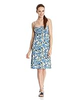 ADMAS Vestido Playero Stripes & Flowers (Azul)