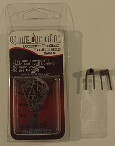 Vapocoil Precision Machined Kanthal A1 Clapton Coils 24 (30) 5 Wrap 4 Ct. **FREE** 2 pcs. Organic Cotton