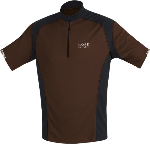 GORE BIKE WEAR Men's Countdown Jersey,Mocha Brown/Black,Medium