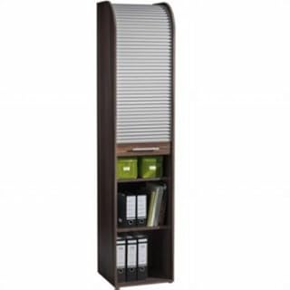 Rolloschrank 0756 Walnuss / Silber