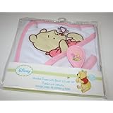 Disney Winnie the Pooh Hooded Bath Towel & Brush & Comb Set - Pink