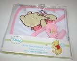 Disney Winnie the Pooh Hooded Bath Towel & Brush & Comb Set - Pink