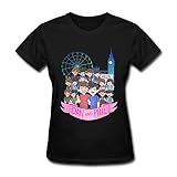 QMY Women's Dan And Phil The Amazing Book Is Not On Fire T-shirts XXL Black