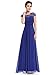 Ever-Pretty Womens Cap Sleeve Lace Neckline Ruched Bust Evening Gown 09993