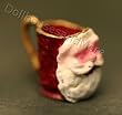 Miniature Hand Painted Santa Mug