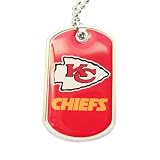 Kansas City Chiefs Dog Tag Domed Necklace Charm Set