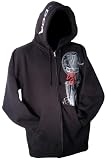 DGA Men's Retrospect Zip-Up Hoodie (L, Black)