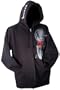DGA Men's Retrospect Zip-Up Hoodie (L, Black)