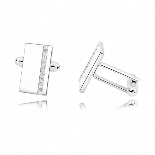 ANNYMORE Women's Austrian Crystal Crystallized Cuff Link Breeze Clear Rhinestone