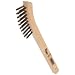 Weiler 0.006" Wire Size, 8-3/4" X 1/2" Block Size, 2 X 9 No. Of Rows, 302 Stainless Steel Bristles, Wood Block, Small Hand Scratch Brush