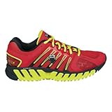 K-Swiss Men's Blade-Max Stable Running Shoe,Fiery Red/Optcyllw/Black,9.5 M US
