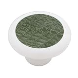 Alligator Skin Pattern Decorative High Gloss Ceramic Drawer Knob