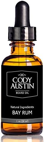 Cody Austin Beard Oil and Conditioner, Bay Rum Scent, Made With Organic Oils