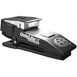 Quiqlite X Rechargeable Pocket Concealable Flashlight with Dual White LED's, Black