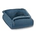 ComfortTech 3M Thinsulate Micromink / Faux Fur Cyprus Full/Queen Blanket, Blue