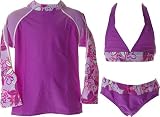 Review   / Tuga Girls' Shoreline with Bikini 3 Piece Bathing Suit