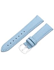 Hadley-Roma Womens LSL725RG 180 18-mm Light Blue Java Lizard Grain Watch Strap
