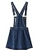 Choies Women's Black Square Neck Pinafore Suspender Overall Skirt Dress