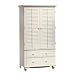 SAUDER Armoire - Antiqued White 158036 (Antiqued White) (43.5" W x 21.75" D x...