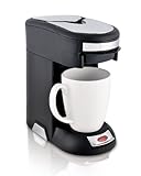 Café Valet Black/Silver Single Serve Coffee Brewer, Exclusively for use with Café Valet Coffee Packs