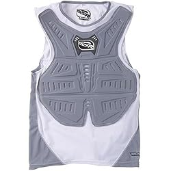 MSR Racing Covert Underoost Adult Roost Deflector MotoX Motorcycle Body Armor - White/Gray