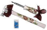 CuteTools! 13335 Home Essential Kit, Includes a Hammer, 4-in-1 Screwdriver and Assorted Fasteners, Pine Cones