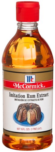 McCormick Imitation Rum Extract, 16-Ounce Plastic Bottle (Pack of 6) by McCormick
