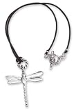 Sterling silver pendant necklace, 'Gossamer Dragonfly'