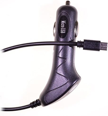 Plug-in Car Travel Charger V9 MicroUSB with Premium Ic Chip Inside for LG Tribute 2, LG Leon C40, LG LS665 Risio, LG Power L22C, LG Destiny L21G, LG Sunset L33L + Livemylife Wristband (Car Charger)