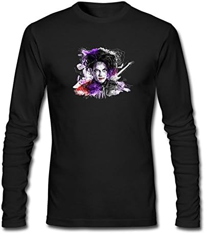 YLINMY Men's Robert Smith The Cure Art Long Sleeve T-shirt Size M Black