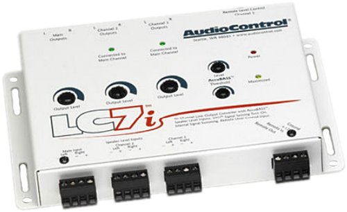 LC7i White - AudioControl 6-Channel Line Output Converter with Bass Restoration (Add Amps to your Factory System) On Sale