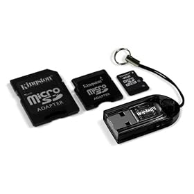Kingston Flash Memory MBLY 4GB Mobilty Kit with 4 GB MicroSD Card Reader and 3 Adapters by Kingston