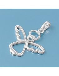 Sterling Silver Fancy Angel Charm Pendant