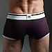 XUBA Mens Low Rise Sexy Underwear Trunk Boxer Brief Wine Red XB05