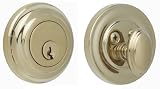 Sapphire DB10-1-PVD Single Cylinder Deadbolt, Lifetime Brass