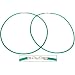 Rubber Cord Necklaces Green 16" 2Pcs