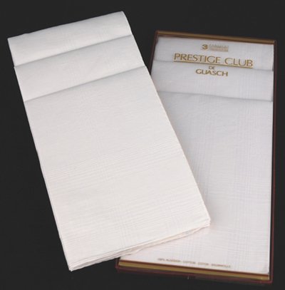 Box of Three HandRolled Linen Handkerchiefs