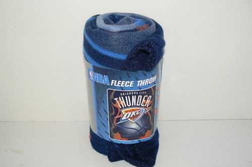 NBA Oklahoma City OKC Thunder 50 x 60 Fleece Throw Blanket