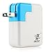 iXCC 24W 4.8A Dual USB Smart Travel Wall Charger for Smartphones and Tablets - White