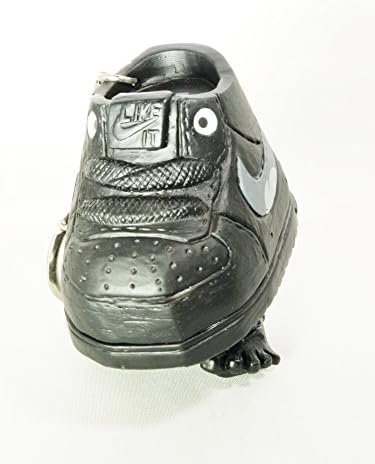 Hong Kong Toy Designer Michael Lau Crazysmiles Nike mixtra Mr. Shoe Sample SHOE SHOP AIR FORCE Black Viny Block 3" Figure Keychain Limited Edition Rare Item